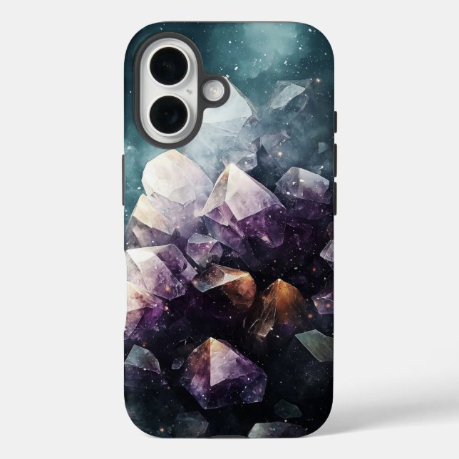Funda iPhone 16 Estuche Amethyst Galactic Phone (Reverso )