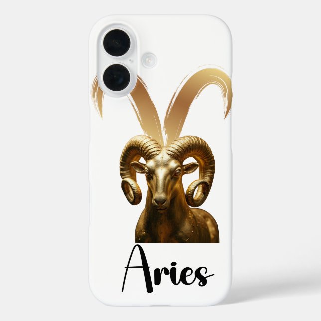 Funda iPhone 16 Estuche Aries Apple iPhone (Reverso )