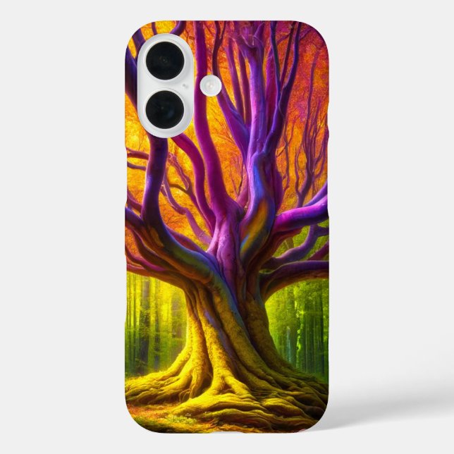 Funda iPhone 16 Estuche Artsy Tree Phone (Reverso )