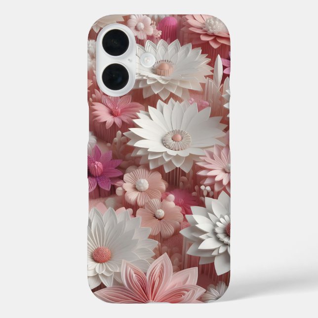 Funda iPhone 16 Estuche Bohemian Stunning Flower Art para iPhone / (Reverso )