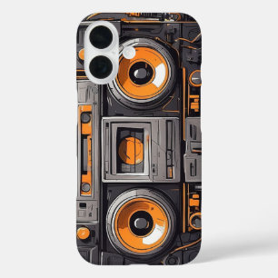 Funda iPhone 16 Estuche Boombox Time Machine iPhone