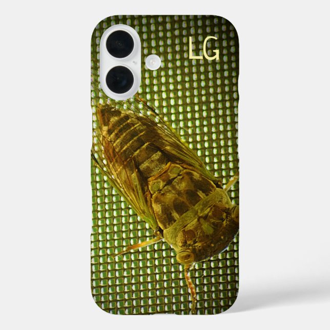 Funda iPhone 16 Estuche Cicada Personalizado para iPhone de Apple (Reverso )