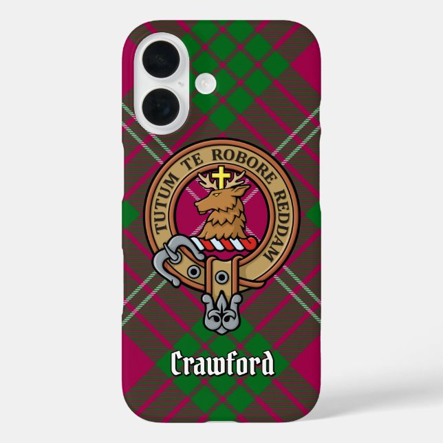 Funda iPhone 16 Estuche Clan Crawford Escudo Funda-Mate para iPhon (Reverso )