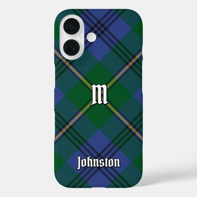 Funda iPhone 16 Estuche Clan Johnston Tartan Funda-Mate para iPhon (Reverso )