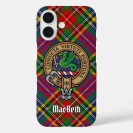 Funda iPhone 16 Estuche Clan MacBeth Escudo Funda-Mate para iPhone