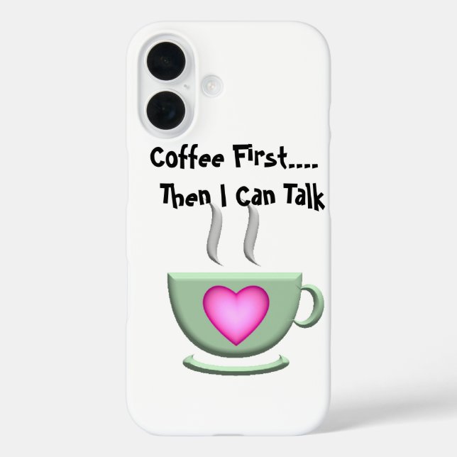 Funda iPhone 16 Estuche Coffee First iPhone (Reverso )