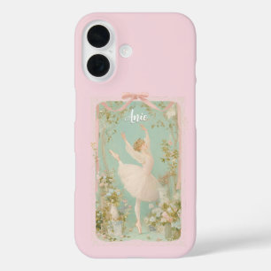 Funda iPhone 16 Estuche Coquette Ballet para iPhone - Nombre Perso