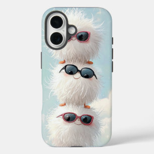 Funda iPhone 16 Estuche Cute Kawaii Fluffy Anime para iPhone