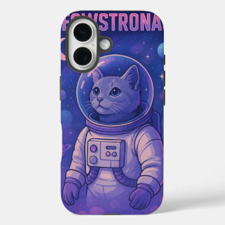 Funda iPhone 16 Estuche Cute Meowstronaut para iPhone - Gracioso g