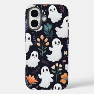 Funda iPhone 16 Estuche Cute Spooky Ghosts Halloween para iPhone