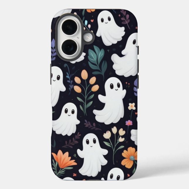 Funda iPhone 16 Estuche Cute Spooky Ghosts Halloween para iPhone (Reverso )