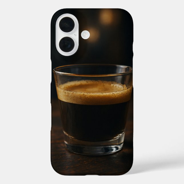 Funda iPhone 16 Estuche de café para teléfono estético - Espresso  (Reverso )