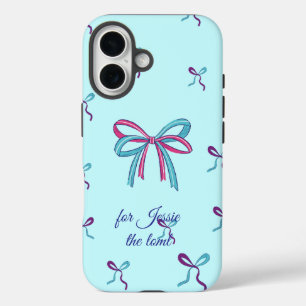 Funda iPhone 16 Estuche de personalizable Coquette Phone para ella