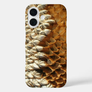 Funda iPhone 16 Estuche de teléfono - Cabeza de girasol seco