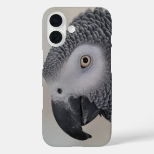 Funda iPhone 16 Estuche de teléfono de cierre de cara gris african
