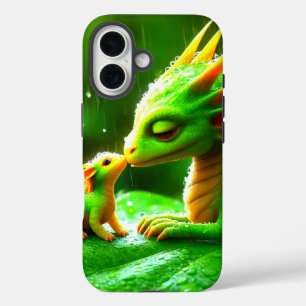 Funda iPhone 16 Estuche de teléfono de criaturas verdes