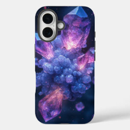 Funda iPhone 16 Estuche de teléfono de cristal para Ametismo cósmi