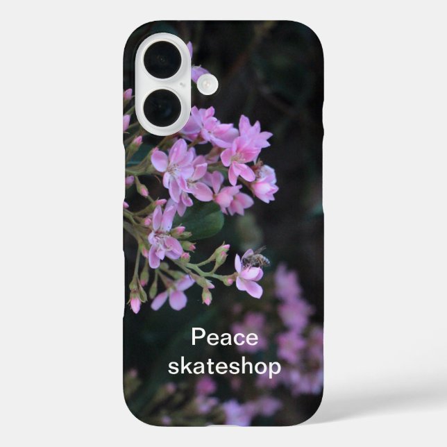 Funda iPhone 16 Estuche de teléfono de edición púrpura de paz (Reverso )