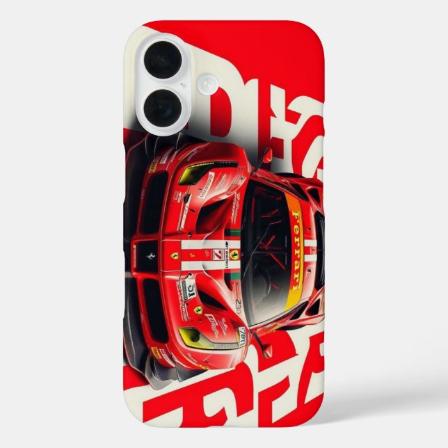Funda iPhone 16 Estuche de teléfono de Ferrari. (Reverso )