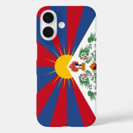 Funda iPhone 16 Estuche de teléfono de la bandera del Tíbet
