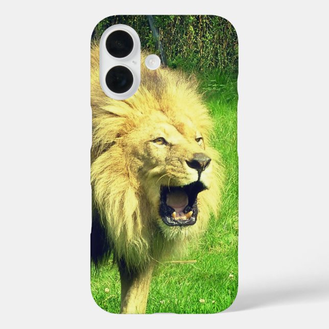 Funda iPhone 16 Estuche de teléfono de león ruidoso (Reverso )