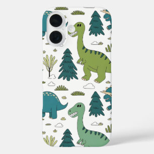 Funda iPhone 16 Estuche de teléfono de patrón de dinosaurio Person