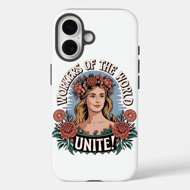 Funda iPhone 16 Estuche de teléfono de unidad mundial para trabaja (Reverso )