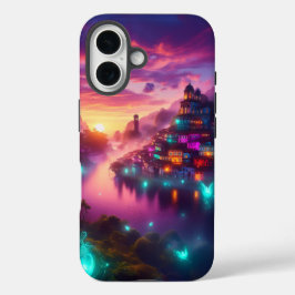 Funda iPhone 16 Estuche de teléfono - Diseño de paisaje de río mís