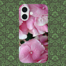Funda iPhone 16 Estuche de teléfono Hydrangea muy rosa