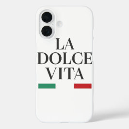Funda iPhone 16 Estuche de teléfono italiano La Dolce Vita
