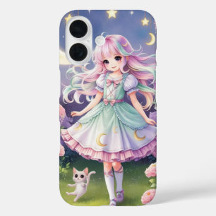 Funda iPhone 16 Estuche de teléfono para gatos de espíritu - Chica