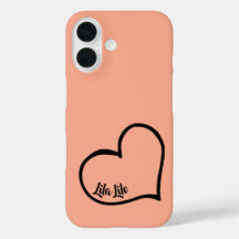 Estuche de teléfono personalizado para el corazón