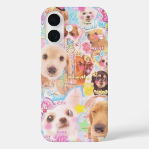 Funda iPhone 16 Estuche 🌈 de teléfono rosa súper curtido de color