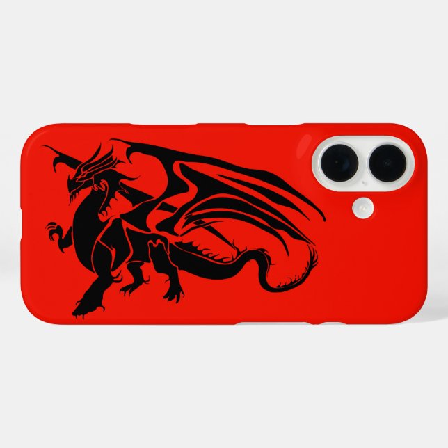 Funda iPhone 16 Estuche Dragon Phone (Reverso (Horizontal))