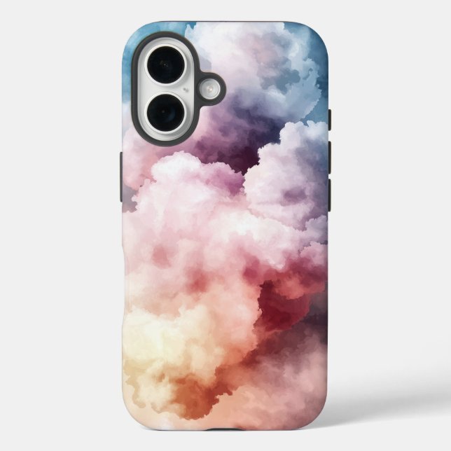 Funda iPhone 16 Estuche Dream Watercolr Sunset Bloom Phone (Reverso )