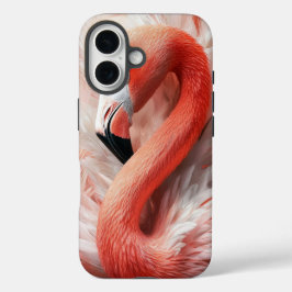 Funda iPhone 16 Estuche elegante Flamingo Feather Phone