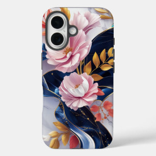 Funda iPhone 16 Estuche elegante para iPhone de mármol de la Marin