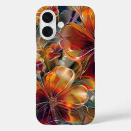 Funda iPhone 16 Estuche elegante para iPhone floral Midnight
