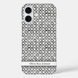Funda iPhone 16 Estuche elegante para iPhone Funda-Mate Squares di