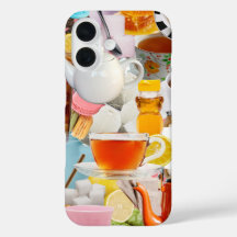 Estuche estético para teléfono de color de té