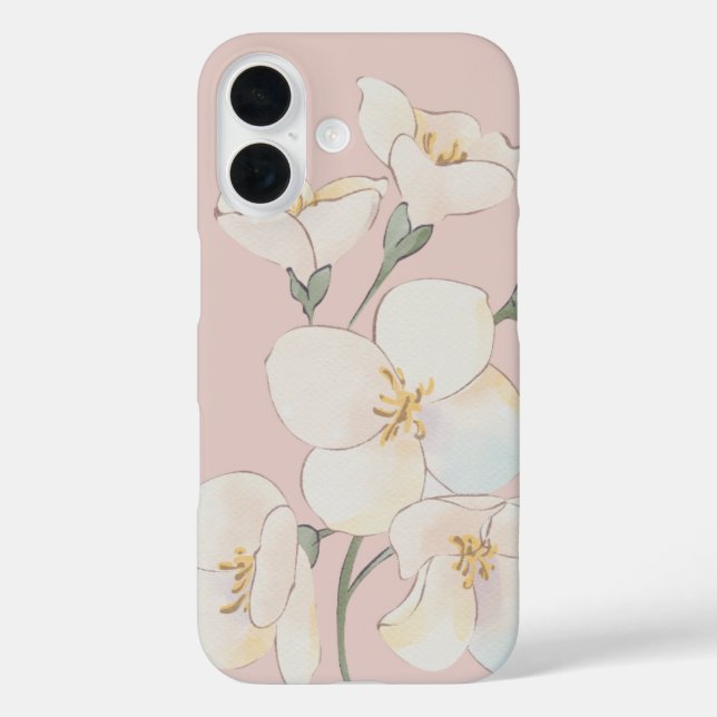 Funda iPhone 16 Estuche Floral para iPhone (Reverso )