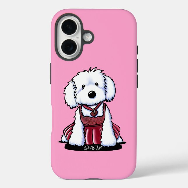 Funda iPhone 16 Estuche Glamour Maltese Perro iPhone (Reverso )