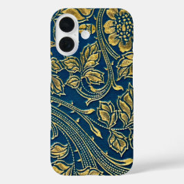 Funda iPhone 16 Estuche Golden Blossom Elegance Phone