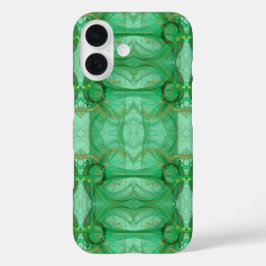 Funda iPhone 16 Estuche Green Fractal iPhone