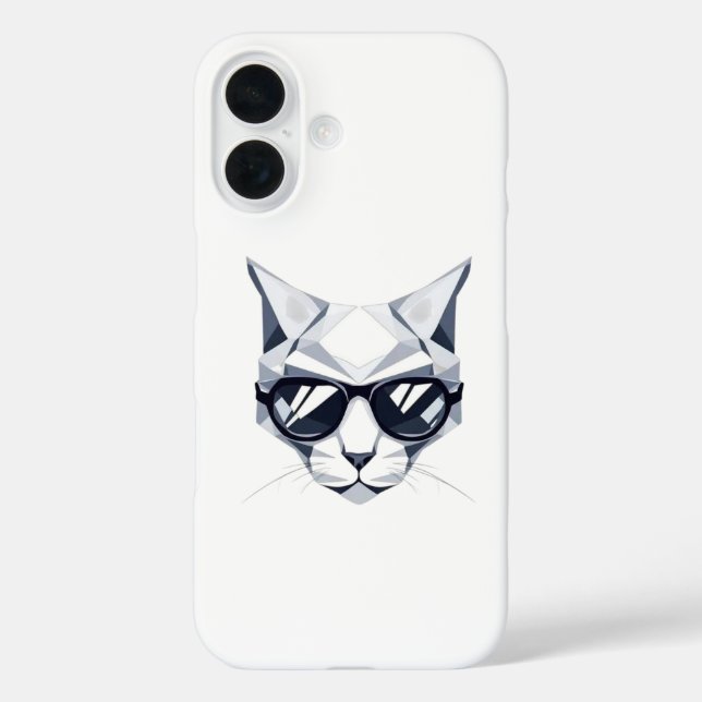 Funda iPhone 16 Estuche Guay Geométrico Cat para iPhone - Apenas a (Reverso )