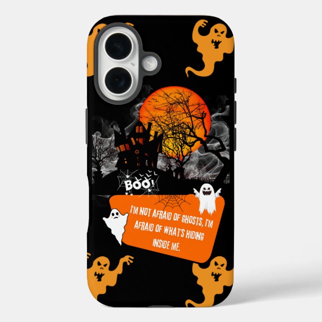 Funda iPhone 16 Estuche Halloween Phone - Iphone estético espumoso (Reverso )