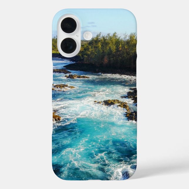 Funda iPhone 16 Estuche Hawaiano para teléfonos temáticos (Reverso )