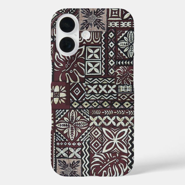 Funda iPhone 16 Estuche Hawaii Breadfruit y Monstera Tapa Phone (Reverso )