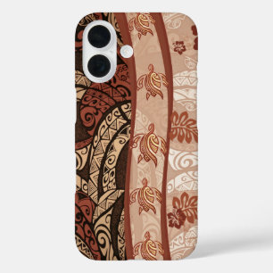 Funda iPhone 16 Estuche Hawaii Honu Tapa Fusion para teléfono