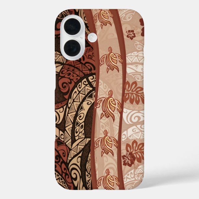 Funda iPhone 16 Estuche Hawaii Honu Tapa Fusion para teléfono (Reverso )